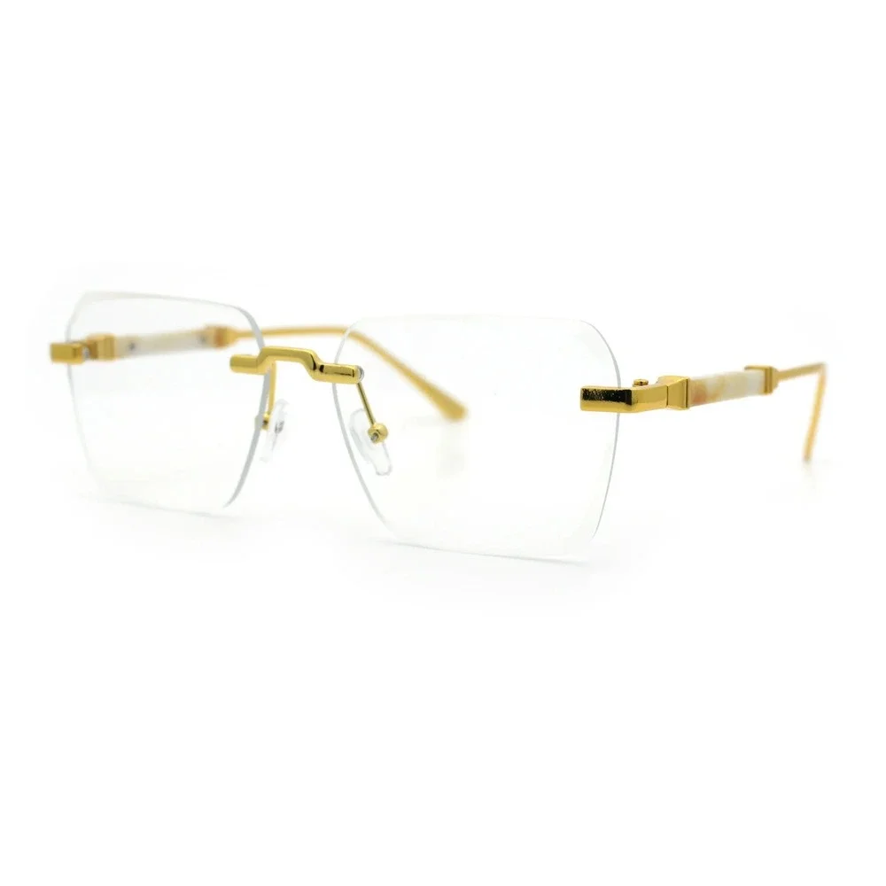 Women's Classy Elegant Retro Modern Style Clear Lens EYE GLASSES Gold Frame 2026